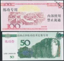 Kína 5db tréning- és fantázia bankjegy T:I,I-
China 5pcs of training and fantasy banknotes C:UNC,AU