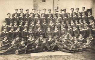 10 db 1920 és 1930 közötti fotó képeslap a Magyar Királyi Folyamőrség budapesti parancsnokságáról. C...