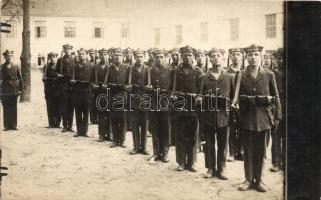 10 db 1920 és 1930 közötti fotó képeslap a Magyar Királyi Folyamőrség budapesti parancsnokságáról. C...