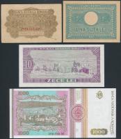 Románia / Német megszállás 1917. 25b + 1945. 100L + 1966. 10L + 1993. 1000L T:I,I-,III(csak egy db)
...