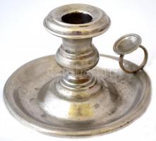 Berndorf sétagyertyatartó, alpakka, jelzett, m:8 cm