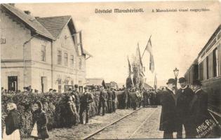 Maroshévíz, Toplita; A maroshévízi vasúti vonal megnyitása, Adler fényirda / railway line, opening ceremony