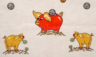 Német feliratú falvédő, 66x42 cm