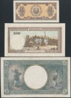 Románia 1941. 500L + 1943. 1000L + 1952. 1L T:I-,II-,III
Romania 1941. 500 Lei + 1943. 1000 Lei + 1...