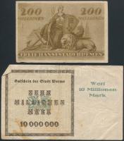 Németország / Weimari Köztársaság 1923. 5db klf szükségpénz, közte Bréma, Hannover, Worms T:III
Ger...