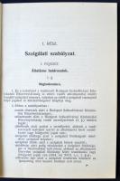 1940 A Budapesti Székesfővárosi Közlekedési Részvénytársaság szolgálati és illemszabályzata, pp.:80,...