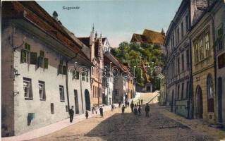 Segesvár, Sighisoara; utca, vár / street, castle