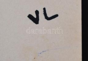 Vincze Lajos (1914-2002): Barcsay Jenő. Tus, papír, jelzett,  30×20 cm