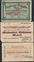 Németország / Weimari Köztársaság 1923. 5db klf szükségpénz, közte Hamburg, München, Uetersen  T:III Germany / Weimar Republic 1923. 5pcs of diff necessity notes, including Hamburg, Munich, Uetersen  C:F