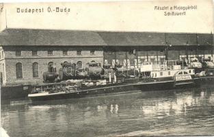 Budapest III. Óbuda, a Haza gőzös a Hajógyárban / SS Haza in the shipyard at Óbuda (EK)
