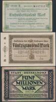 Németország / Weimari Köztársaság 1923. 5db klf szükségpénz, közte Düsseldorf, Nürnberg, Solingen  T:II,III Germany / Weimar Republic 1923. 5pcs of diff necessity notes, including Düsseldorf, Nuremberg, Solingen  C:XF,F