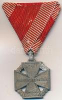 1916. &quot;Károly - Csapatkereszt&quot; cink kitüntetés mellszalaggal T:2-,3 Hungary 1916. &quot;Karl Troop Cross&quot; zinc decoration with ribbon C:VF,F