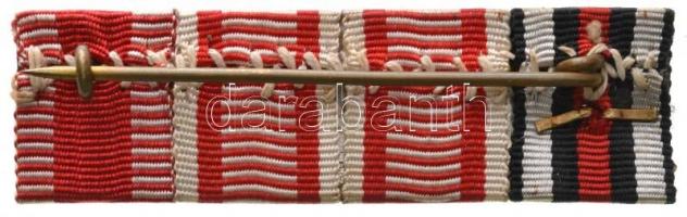 4db-os szalagsáv tétel összevarrva fém csaton, egyik kardokkal T:1,1-