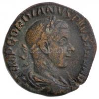 Római Birodalom / Róma / III. Gordianus 240-244. Sestertius Br (17,35g) T:2,2- rep. Roman Empire / Rome / Gordianus III 240-244. Sestertius Br &quot;IMP GORDIANVS PIVS FEL AVG LAETITIA AVG N - S-C&quot; (17,35g) C:XF,VF cracked RIC IV. 300.