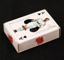 Mini römi kártya a Bajnokok Ligája témájában, 16 focista fotójával, eredeti dobozában