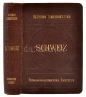 Schweiz. Lipcse - Bécs, 1904, Bibliographische Institut (Meyers Reisebücher). Vászonkötésben, apró kopásnyomokkal, egyébként jó állapotban.