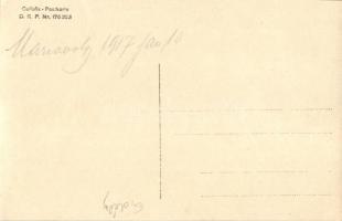 Máriavölgy, Lovasszán magyar katonákkal / sleigh with Hungarian soldiers, photo