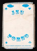 Pornó francia kártya, 54 lappal, dobozzal