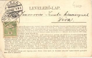 Kolozsvár, Cluj; az Erzsébet sétaút átadása, a hátoldalon tudnivalókkal a sétaútról, Dunky Fivérek k...