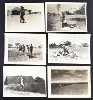 Kankowsky Ervin (1884-1945) pecséttel jelzett fotósorozata "Afrikai vadászatok" címmel. 22...