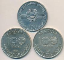 1982. 100Ft "Labdarúgó VB 1982" tokban tanúsítvánnyal + 1985. 100Ft "Mexikói Labdarúg...