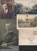 cca 1914-1918 11 db-os érdekes fotó tétel Dr. Toma Imre (1884-1946) plébános, tábori lelkész hagyaté...