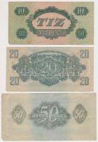 1944. 1P-100P (10x) "A Vörös Hadsereg Parancsnoksága" T:vegyes