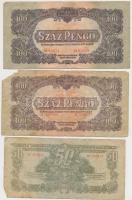 1944. 1P-100P (10x) "A Vörös Hadsereg Parancsnoksága" T:vegyes