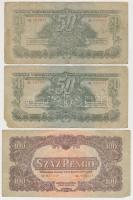 1944. 1P-100P (10x) "A Vörös Hadsereg Parancsnoksága" T:vegyes