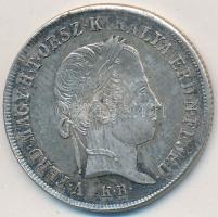 1848KB 20kr Ag "V. Ferdinánd" T:2-,3 erős ph., karc
