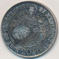 1848KB 20kr Ag "V. Ferdinánd" T:2,2- ph., patina