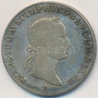 1835B 20Kr Ag "I. Ferenc" T:3 patina 
Unger III: 1383, Huszár: 1985