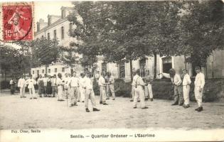 Senlis, Quartier Ordener, LEscrime / fencing