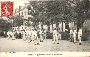 Senlis, Quartier Ordener, L'Escrime / fencing