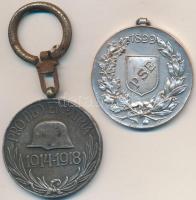 1929. "Magyar Háborús Emlékérem kardokkal, sisakkal" fém kitüntetés mellszalag nélkül, ráe...