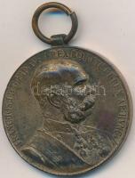 1898. "Jubileumi Emlékérem Polgári Alkalmazottak Számára" Br kitüntetés mellszalag nélkül T:2,2- fo. Hungary 1898. "Commemorative Jubilee Medal for the Civil State Officials" Br decoration without ribbon C:XF,VF spotted NMK 250.