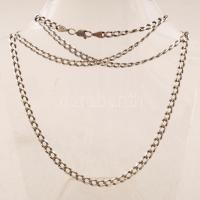 Ezüst  &quot;pancer&quot; nyaklánc, Ag., nettó:17,9gr., jelzett, 47cm/ Silver  necklace, Ag, net. 17,9gr, marked, 47cm