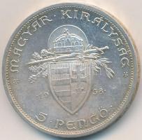 1938. 5P Ag "Szent István" T:2