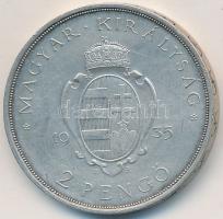 1935. 2P Ag &quot;Pázmány&quot; T:2 Adamo P7.1