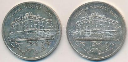1992. 200Ft Ag "MNB" (2x) T:2 oxidáció