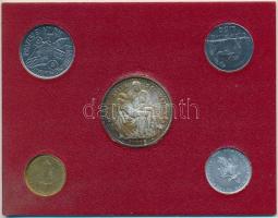 Vatikán 1976-1977. 20L-100L (4xklf) + "II. János Pál" fém emlékérem szettben T:2,2-
Vatic...