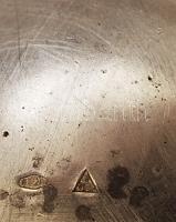 Ezüst virágos peremű kiöntő,  Ag., nettó:132,7gr., jelzett, m:8cm/ Silver floral-edged spout, Ag, ne...