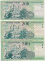 1998-2007. 200Ft (6x) T:III