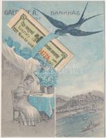 Budapest ~1910. "XXIX. Magyar királyi szabadalmazott osztálysorsjáték - Gaedicke Bankház" ...