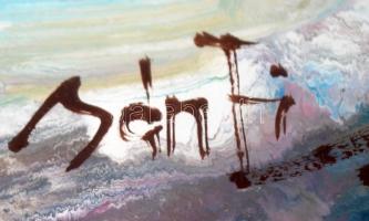 Bánfi jelzéssel: Rókalesen. Olaj, karton, üvegezett keretben, 23×34 cm