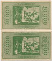 Németország / Weimari Köztársaság / Essen 1923. 20.000M "Friedrich Krupp Részvénytársaság"...