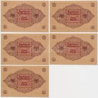 Németország / Weimari Köztársaság 1920. 2M (5x) sorszámkövetők T:I,I-
Germany / Weimar Republic 192...