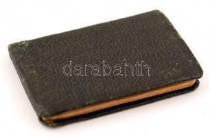 1942 Bőrkötésű mini tárcanaptár