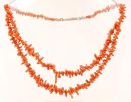 Korall nyaklánc, h: 40 cm / coral necklace, 40 cm