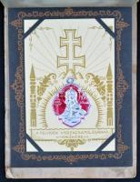 1939 A Felvidék visszacsatolásának emlékére képeslapalbum 10  db kitűnő állapotú díszes dombornyomot...